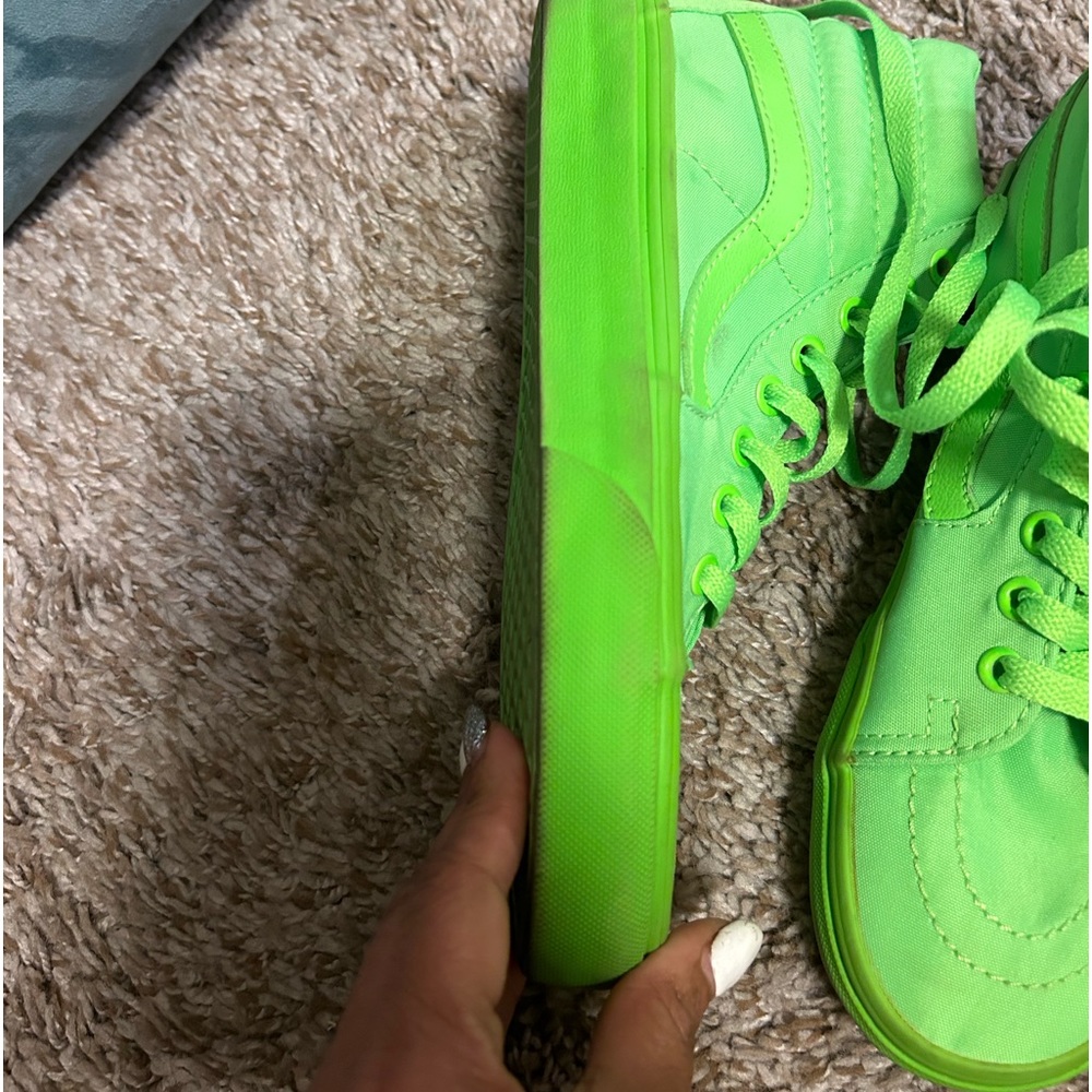 Sought after color pair of vans. Loved but, still full of life.